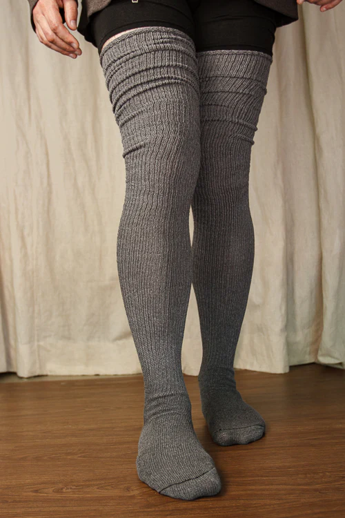 Larger Footed Long Cuffable Scrunchable Socks - Image 7