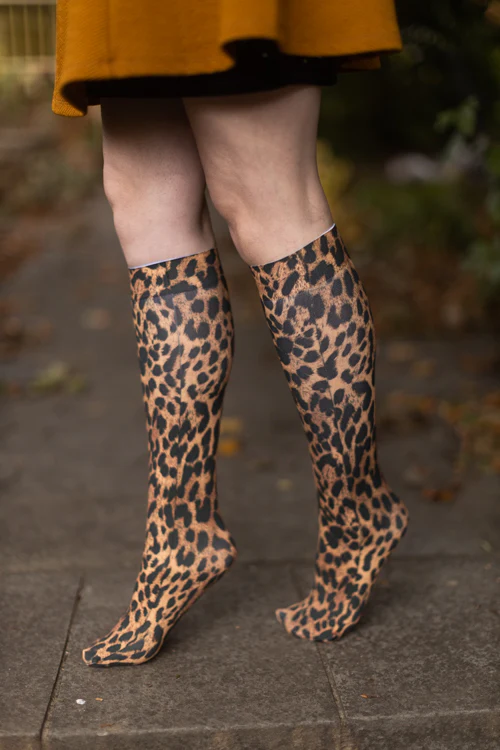 Leopard Printed Trouser Socks - Image 4