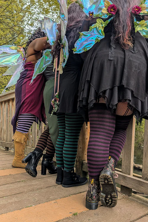 Longer Faery Stripes Extraordinary Thigh High Socks