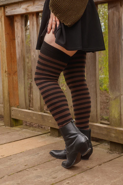 Longer Faery Stripes Extraordinary Thigh High Socks - Image 5