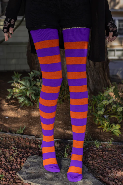 Longer Hocus Pocus Striped Extraordinary Thigh High - Image 4