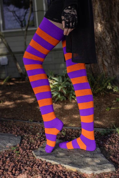 Longer Hocus Pocus Striped Extraordinary Thigh High - Image 5