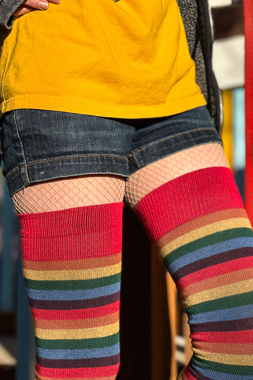Longer Over the Rainbow Extraordinary Thigh High Socks - Image 2