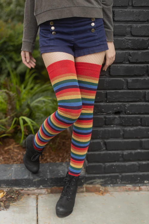 Longer Over the Rainbow Extraordinary Thigh High Socks - Image 3