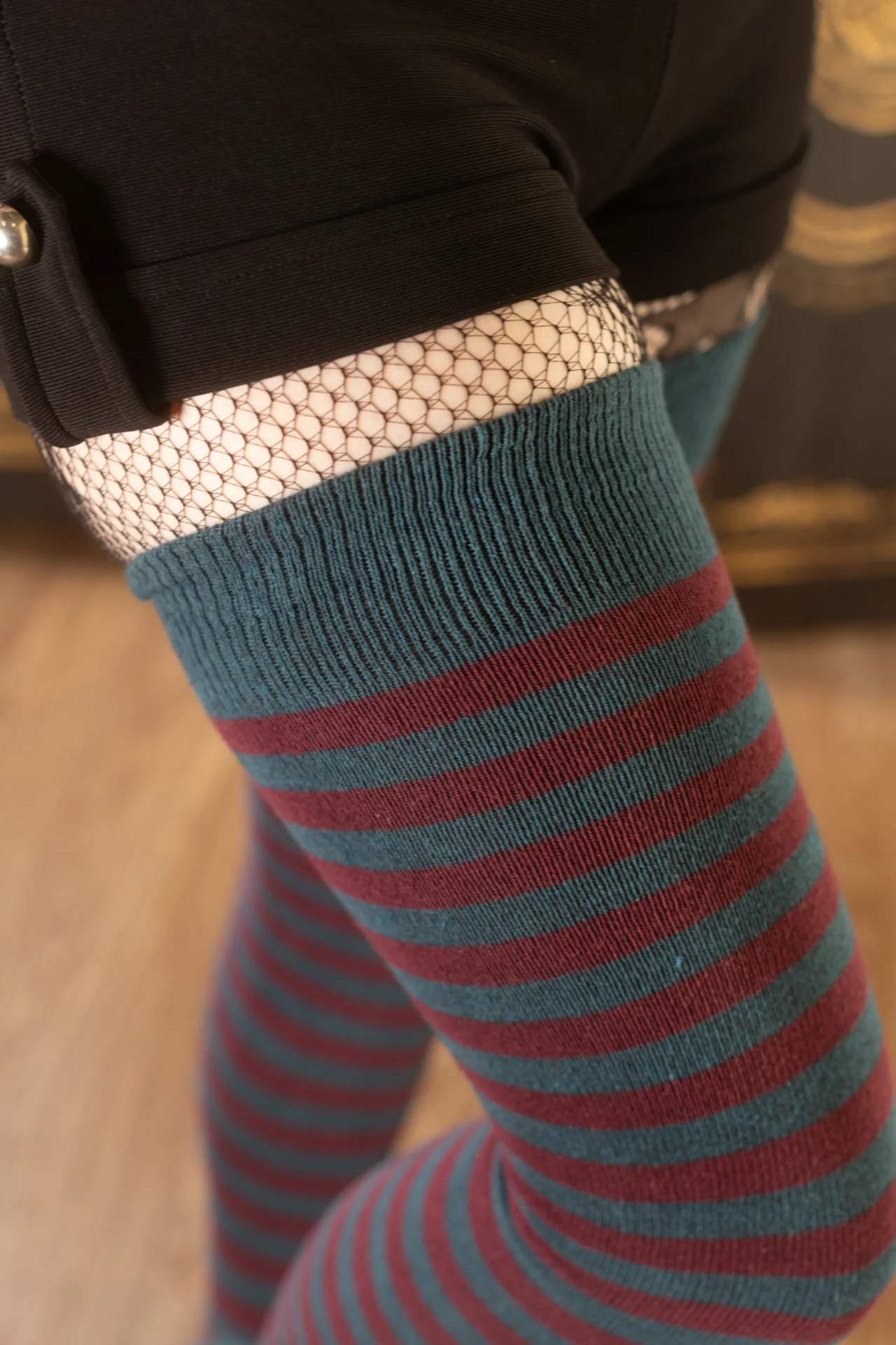 Longer Ringmaster Stripes Extraordinary Thigh High Socks - Image 12