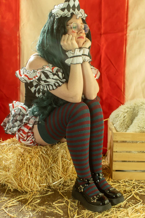 Longer Ringmaster Stripes Extraordinary Thigh High Socks - Image 2