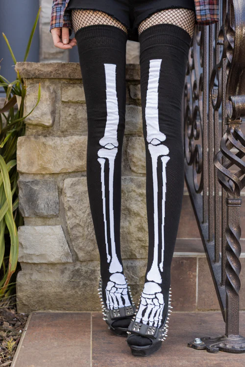 Longer Skeleton Thigh High - Image 2