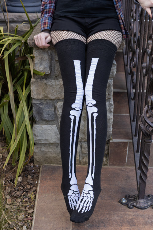 Longer Skeleton Thigh High - Image 4