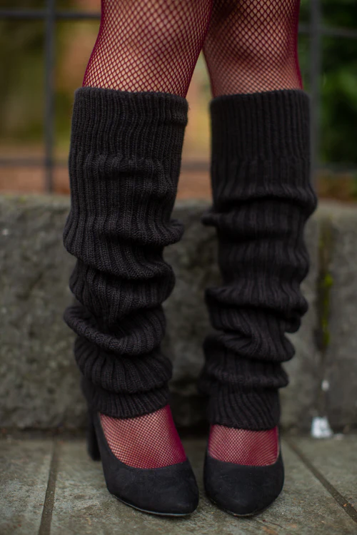 Lux Ribbed Leg Warmers - Image 4