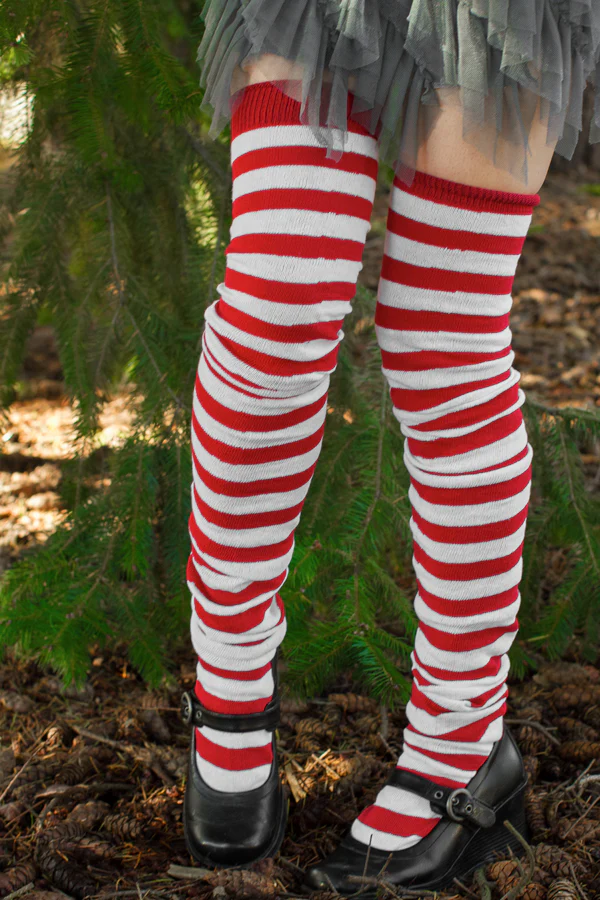 M Stripes Thigh High Socks - Image 20