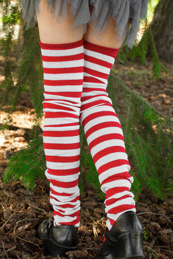 M Stripes Thigh High Socks - Image 22
