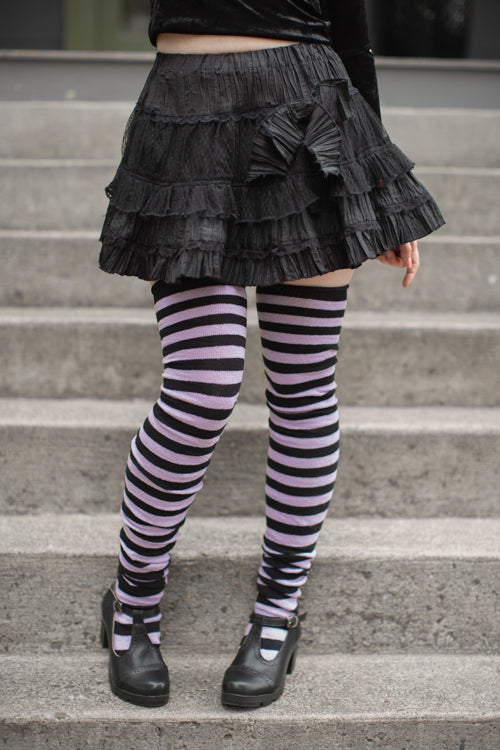 M Stripes Thigh High Socks - Image 6