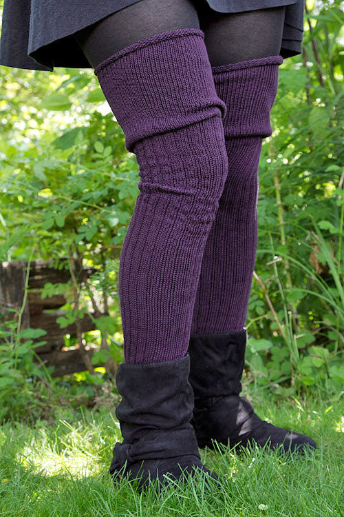 M45 Ribbed Thigh High with Roll Top - Image 26