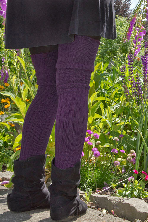 M45 Ribbed Thigh High with Roll Top - Image 27