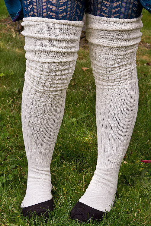 M45 Ribbed Thigh High with Roll Top - Image 29