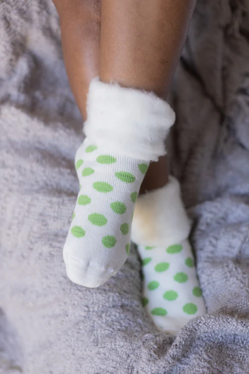 New Zealand Bed Socks with Polka Dots - Image 10