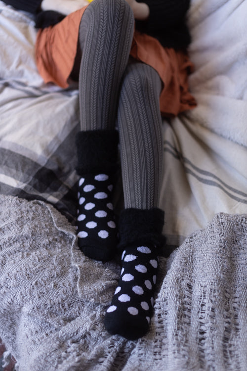 New Zealand Bed Socks with Polka Dots - Image 3