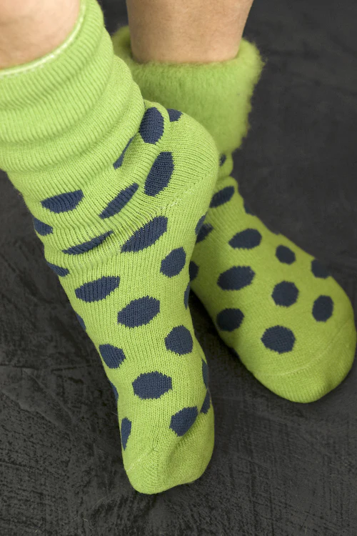New Zealand Bed Socks with Polka Dots - Image 6