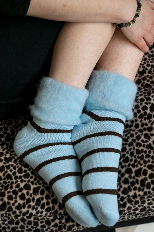 New Zealand Bed Socks with Stripes - Image 14