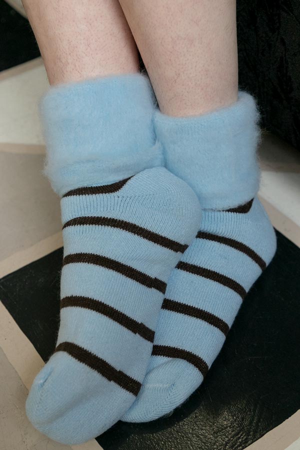 New Zealand Bed Socks with Stripes - Image 15