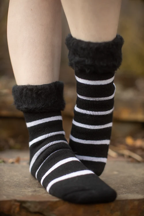 New Zealand Bed Socks with Stripes - Image 2