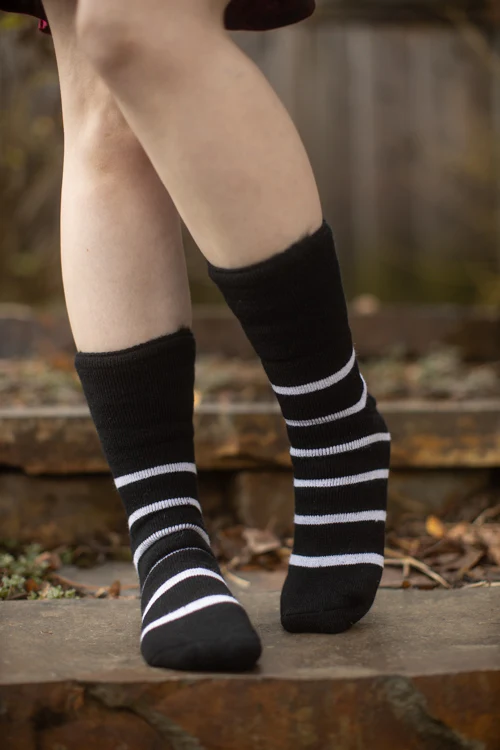 New Zealand Bed Socks with Stripes - Image 3