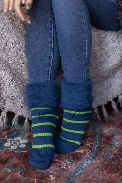 New Zealand Bed Socks with Stripes - Image 6