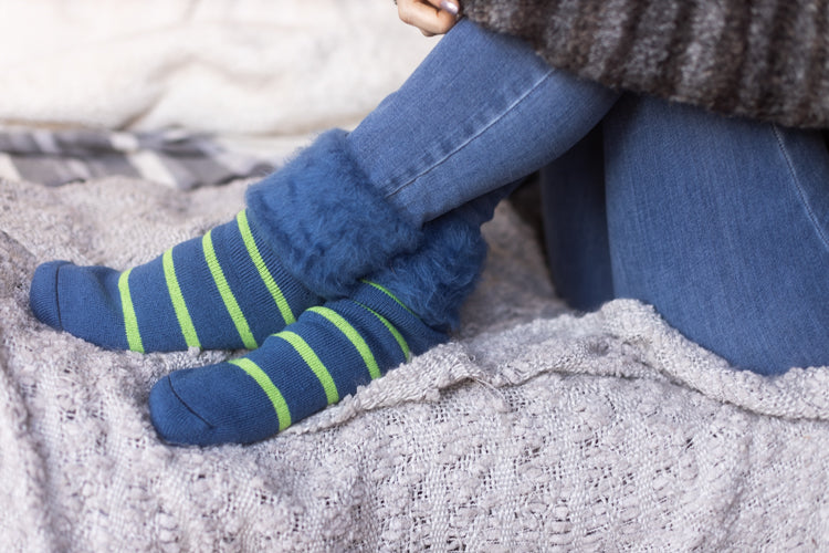 New Zealand Bed Socks with Stripes - Image 7