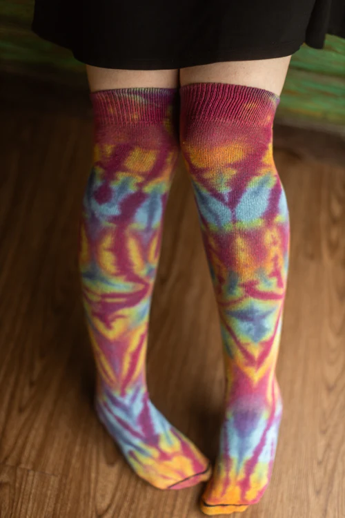 O Tie Dye Knee Socks - Image 10