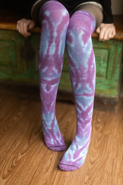 O Tie Dye Knee Socks - Image 14