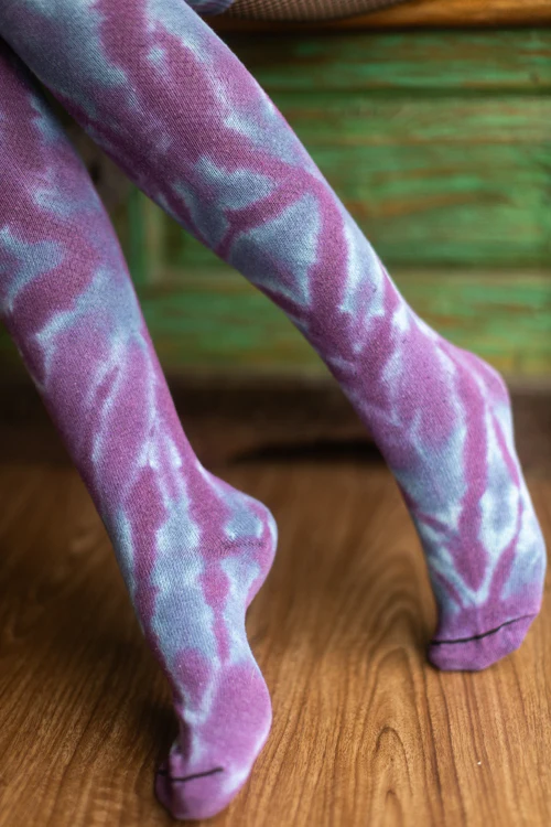 O Tie Dye Knee Socks - Image 15