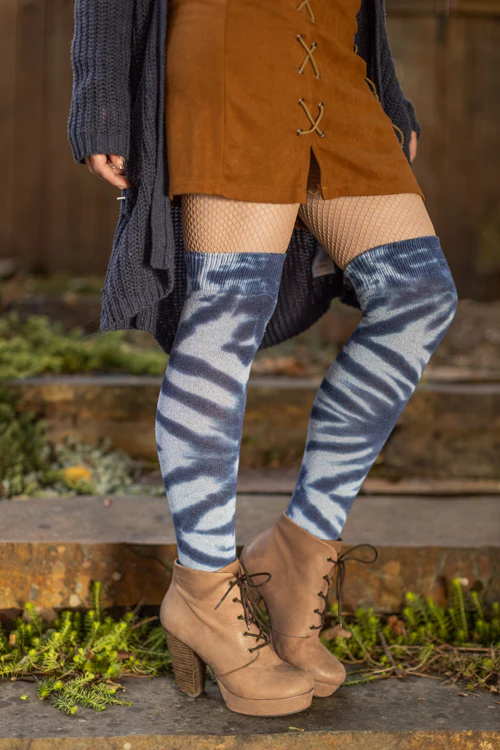 O Tie Dye Knee Socks - Image 3