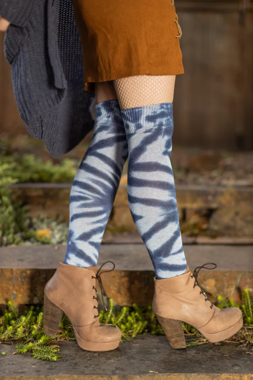 O Tie Dye Knee Socks - Image 4