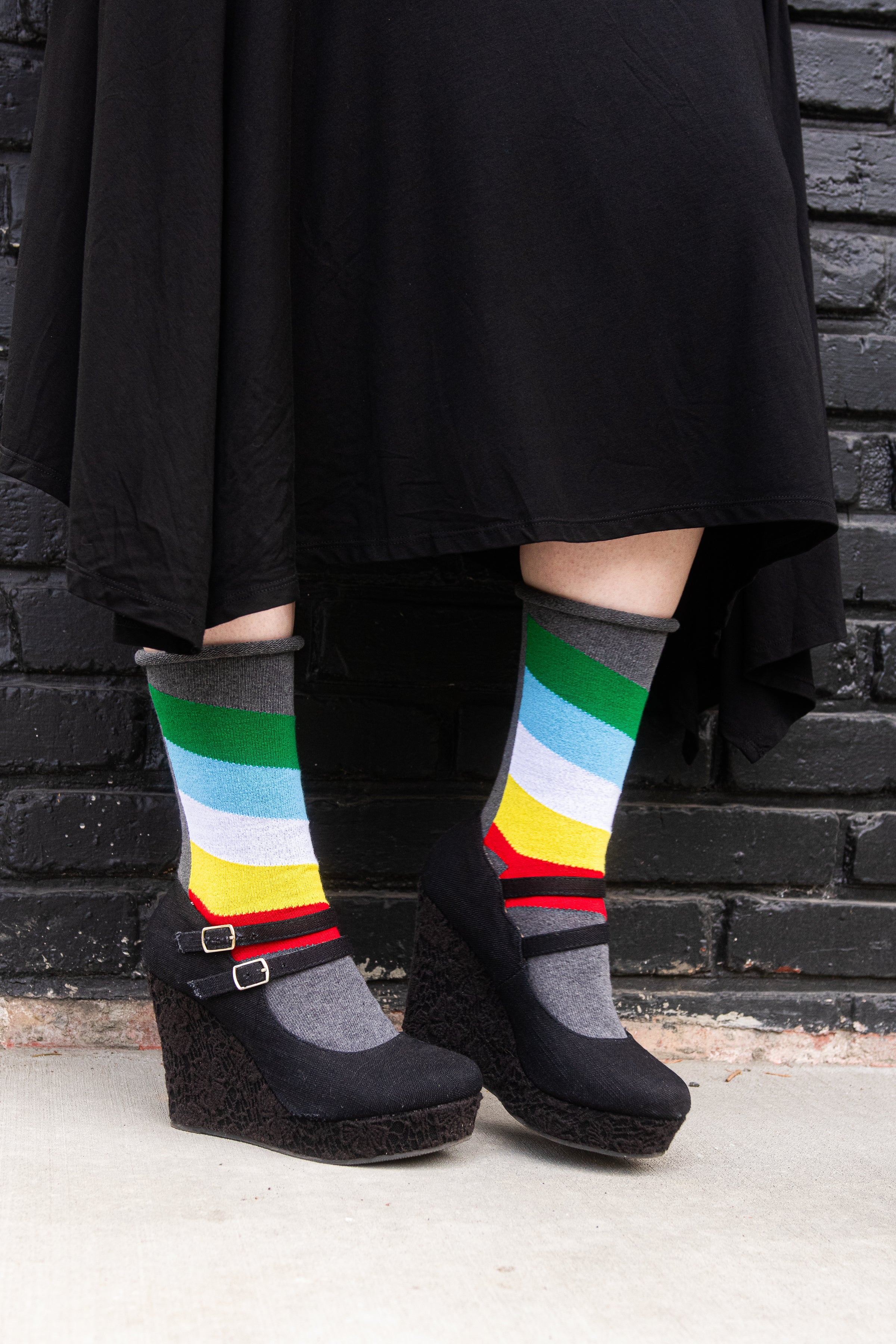 Oops! Disability Pride Roll Top Crew - Medium/Large - Image 4