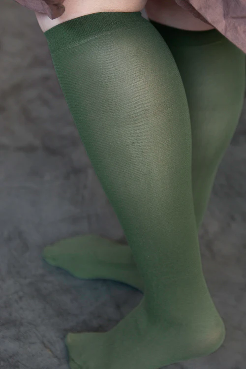 Opaque Solid Nylon Trouser Socks - Image 10