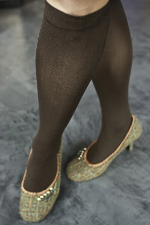 Opaque Solid Nylon Trouser Socks - Image 6