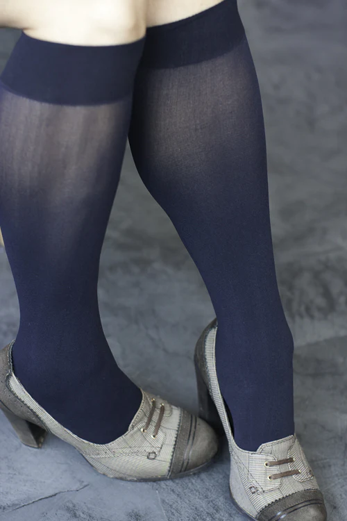 Opaque Solid Nylon Trouser Socks - Image 9