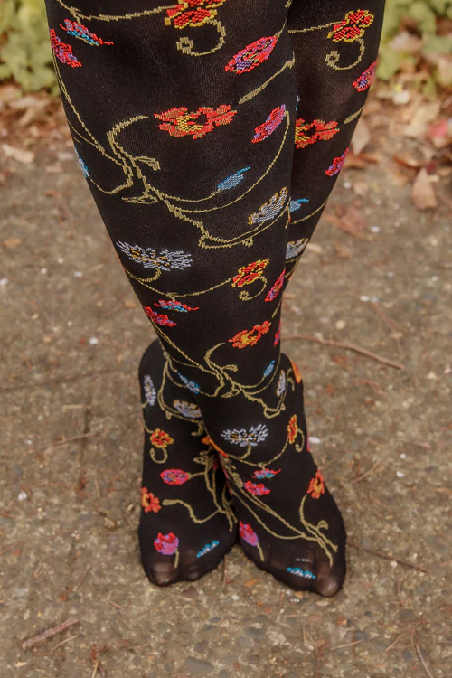Platino Floral Tights - Image 11