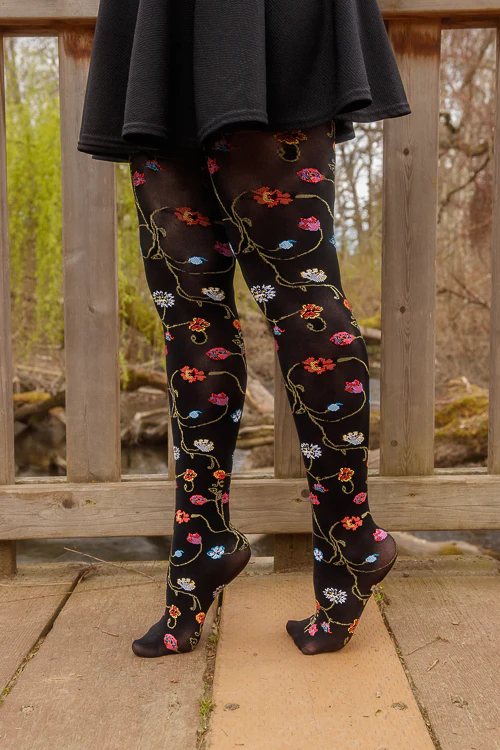 Platino Floral Tights - Image 3