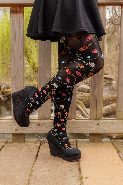 Platino Floral Tights - Image 5