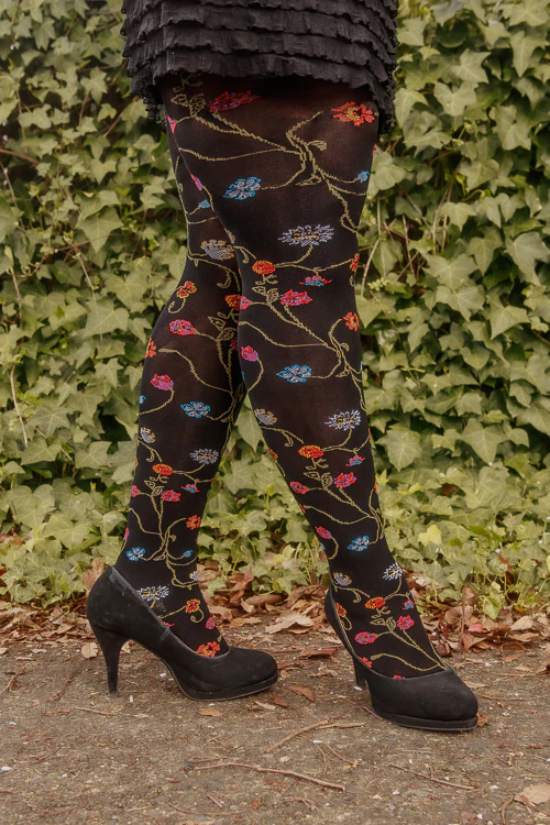 Platino Floral Tights - Image 7