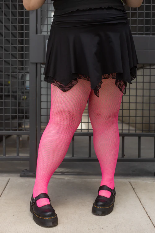 Plus Size Fishnet Seamless Pantyhose - Image 28