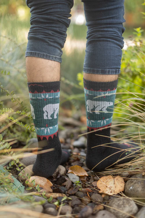 Polar Bear Vanna Grizzle Boot Sock - Image 4