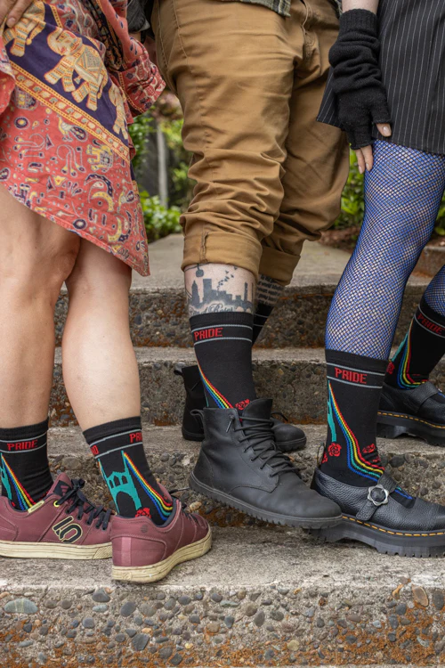 Portland Pride Crew Socks