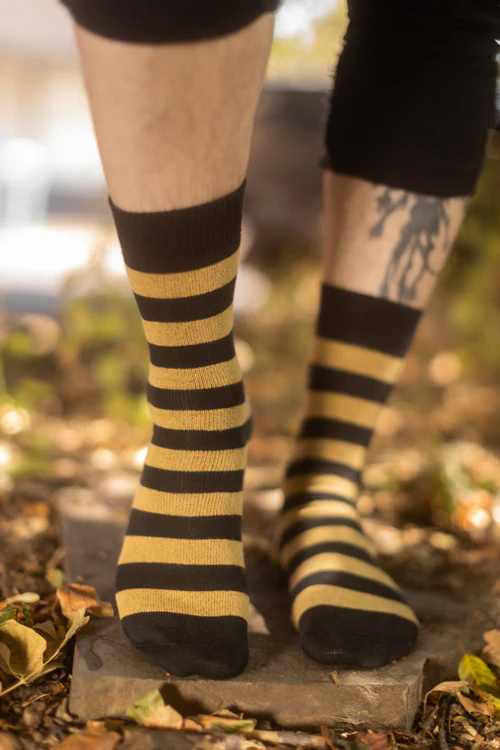 Preppy Striped Tube Socks - Image 4