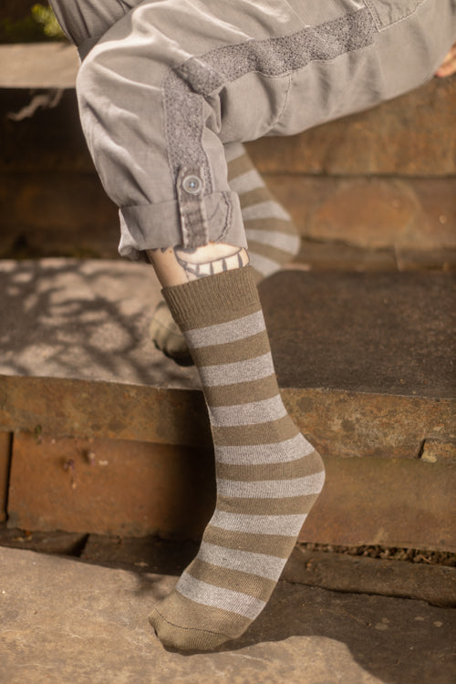Preppy Striped Tube Socks - Image 7