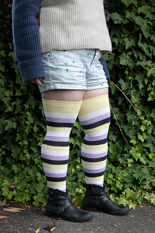 Pride Stripes Extraordinary Thigh High Socks - Image 28