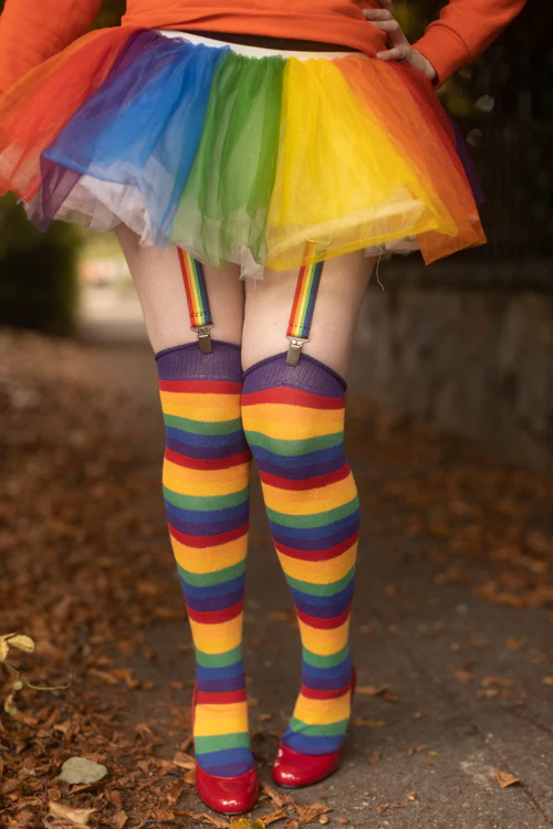 Rainbow Dreams Knee Socks - Classic Rainbow - Image 3