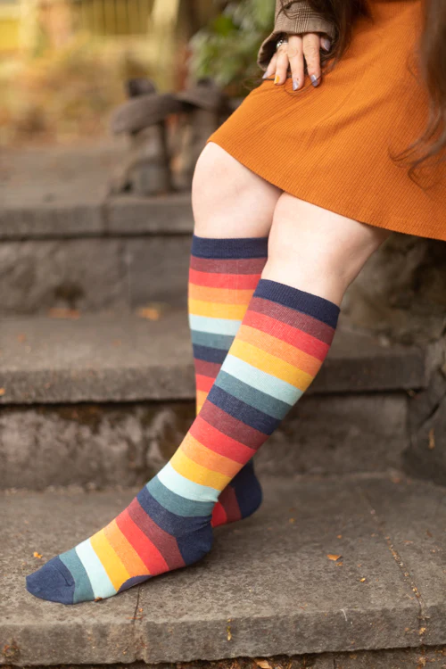 Retro 70's Stripe Knee High - Image 4