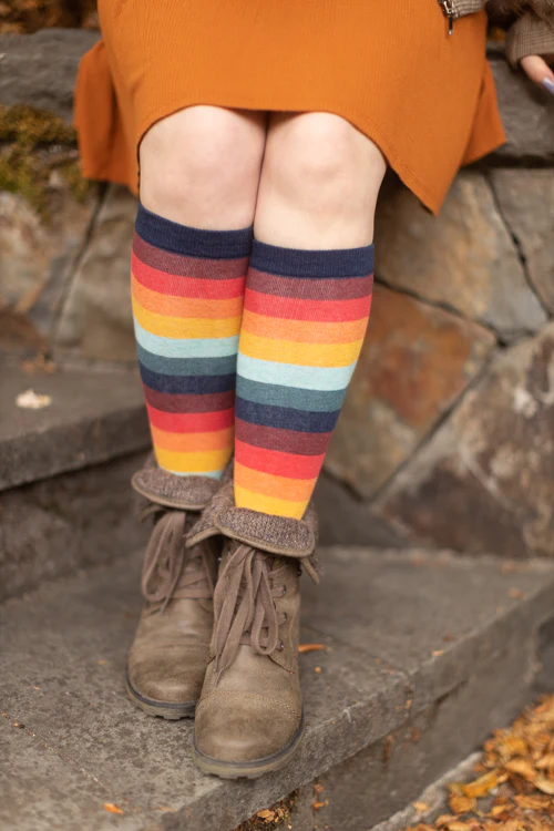 Retro 70's Stripe Knee High - Image 5